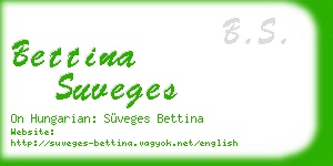 bettina suveges business card